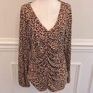 Lane Bryant leopard top